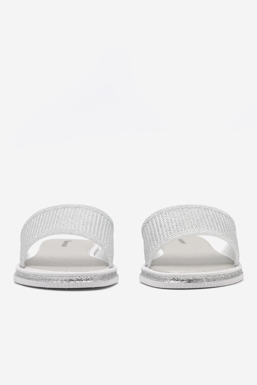 Klapki Bassano LC030223-1 Srebrny