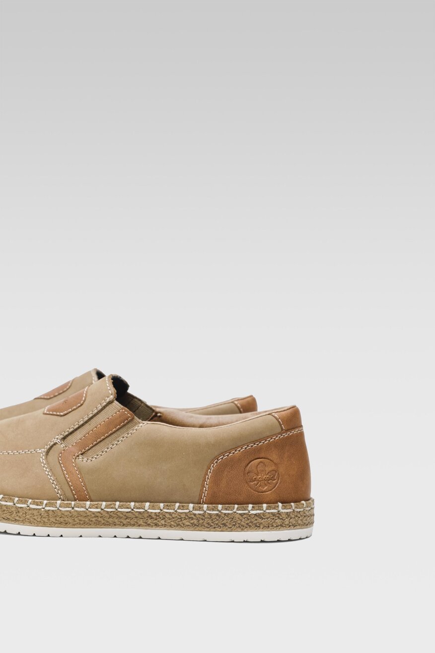 Półbuty Rieker B5273-64 Beżowy ciemny