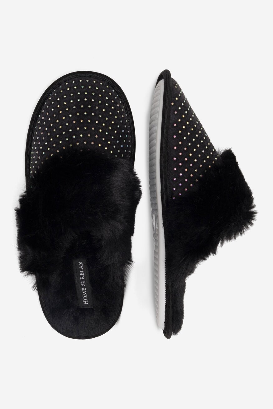 Kapcie Home&Relax NA23-10-005 Czarny