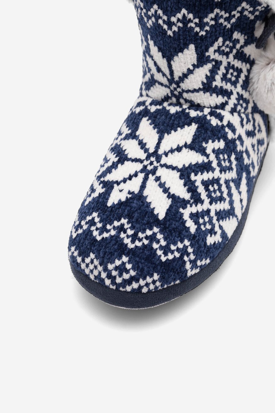 Kapcie Home&Relax 20SDR1147 Granatowy