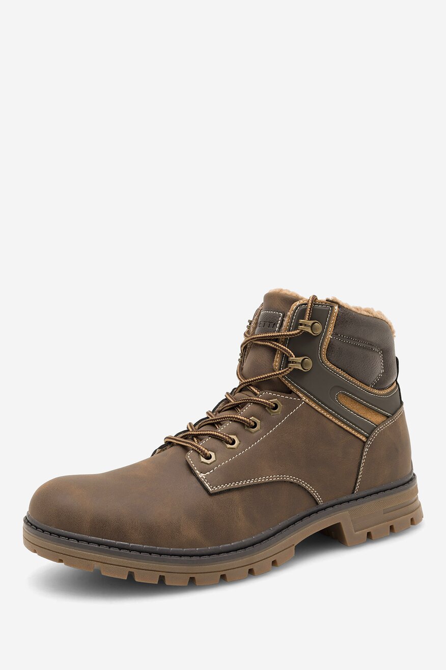 Trzewiki Lanetti VS21M2019-3 Brązowy ciemny