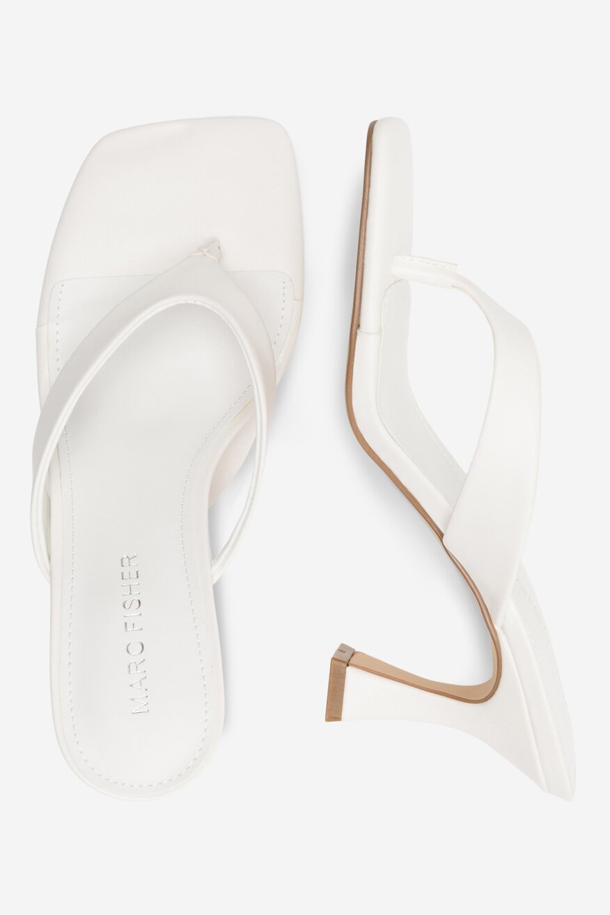 Klapki MARC FISHER F-HUNT WHI01 Biały