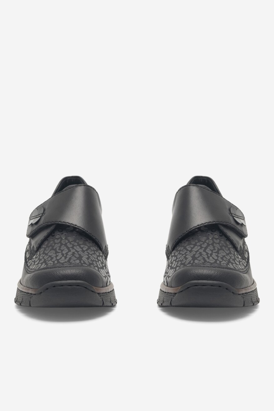 Półbuty Rieker 537C0-00 Czarny
