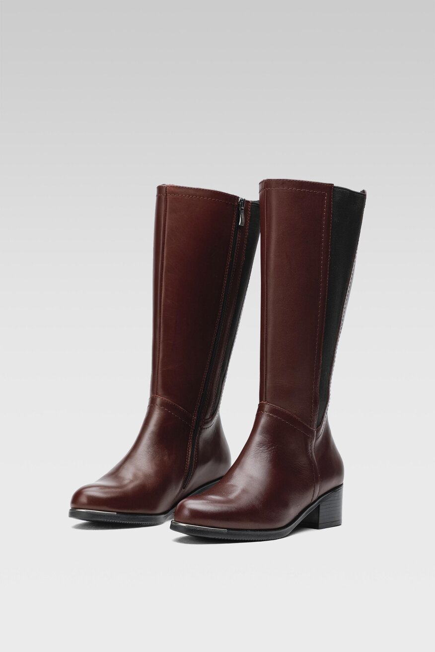 Kozaki Go Soft RST-AUGUSTA-11A Bordowy