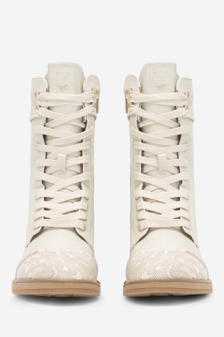 Trzewiki Mustang 1293-510 Biały