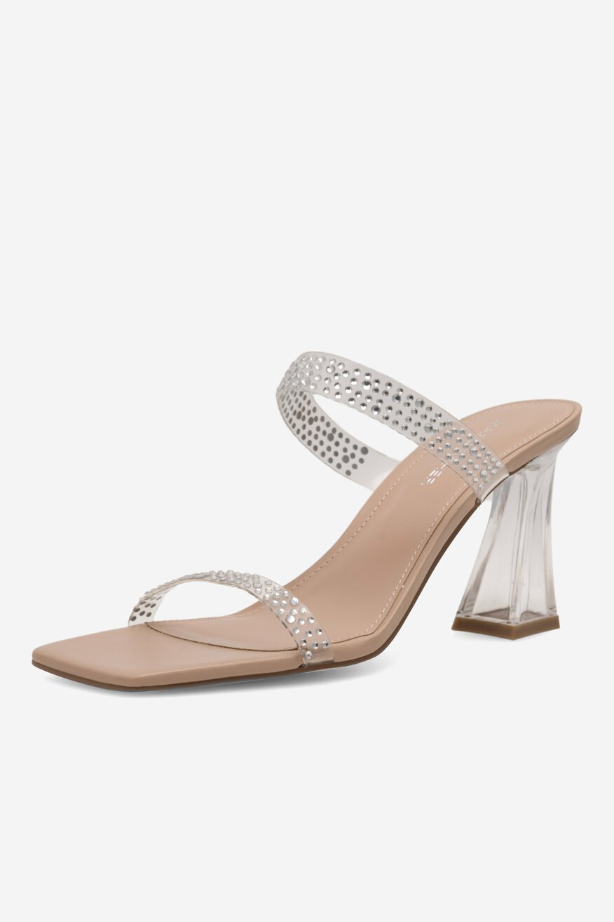 Klapki MARC FISHER F-ANLITA CLR01 Przezroczysty