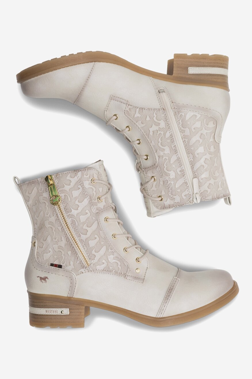 Trzewiki Mustang 1229-508 Biały
