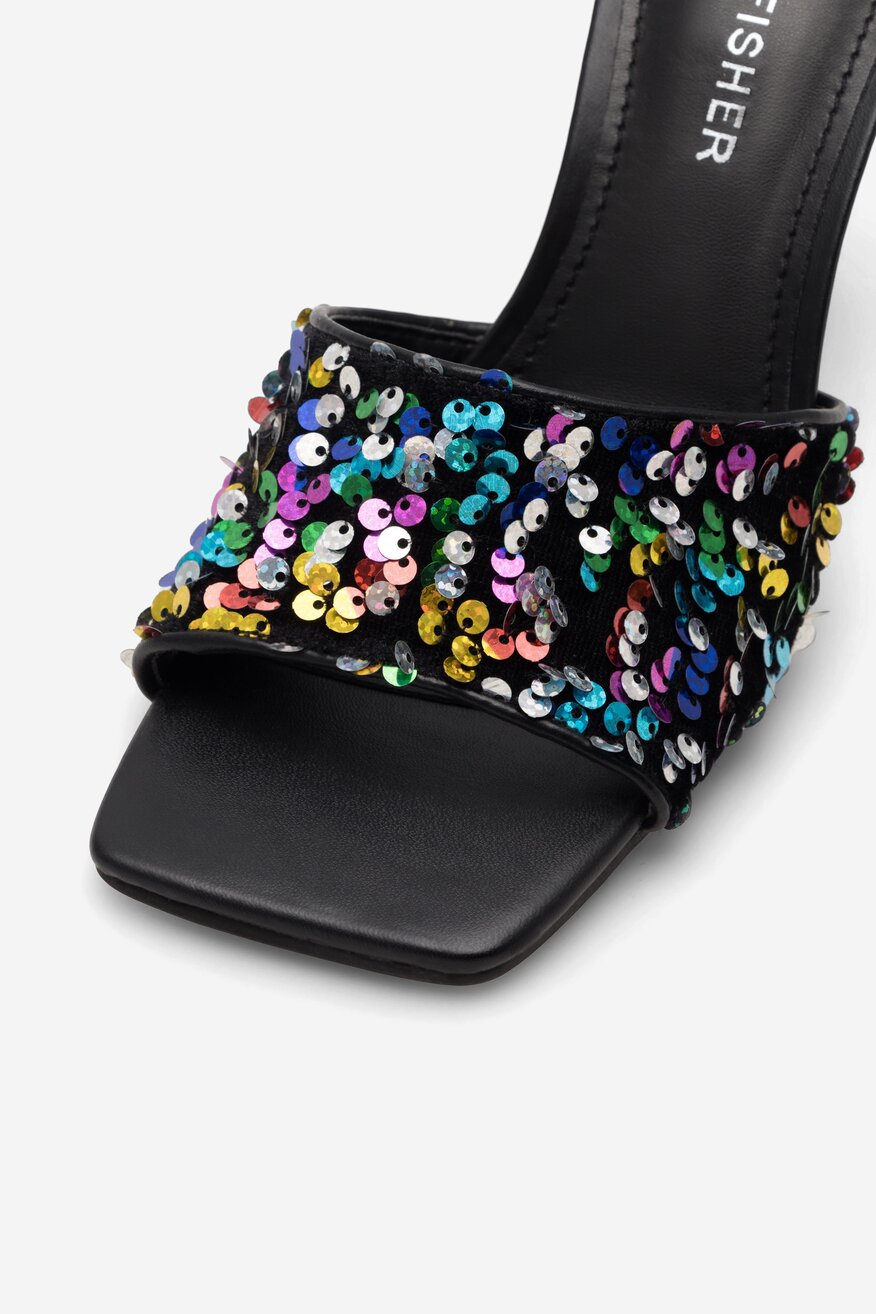 Klapki MARC FISHER F-DANRIA3 BLK01 Czarny