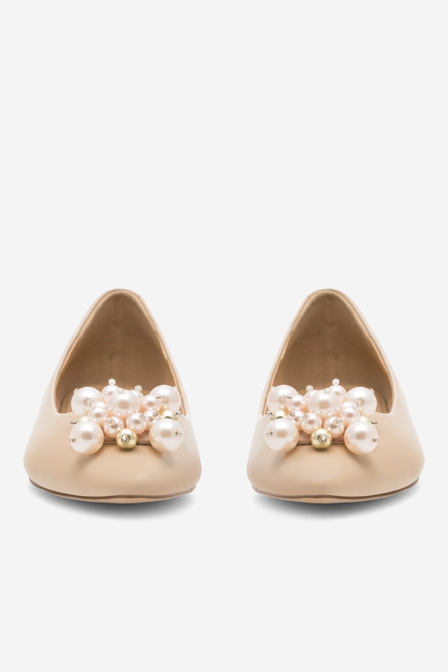 Baleriny Sergio Bardi WFA1572-17Z-SB Beżowy