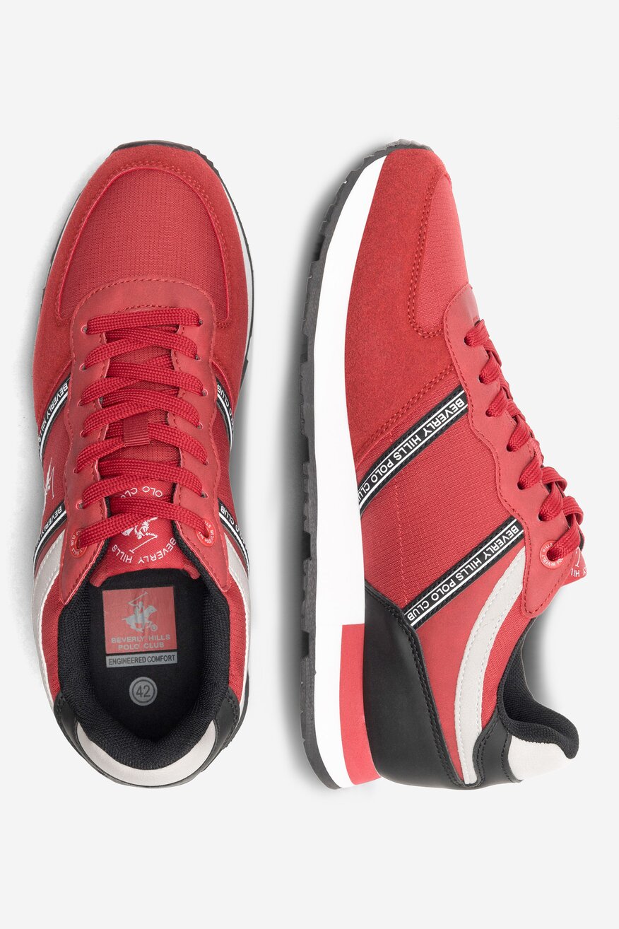 Półbuty Beverly Hills Polo Club JONES-01 Czerwony
