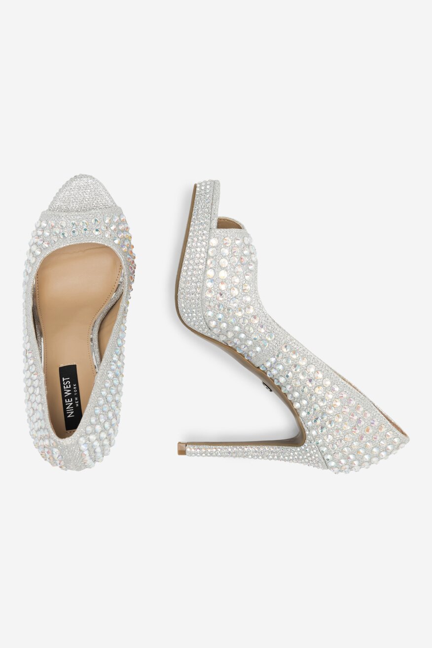 Czółenka NINE WEST MAIRA SY8020-9NW Srebrny