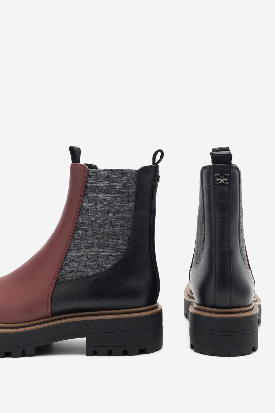 Botki SAM EDELMAN H26805L901 Brązowy ciemny