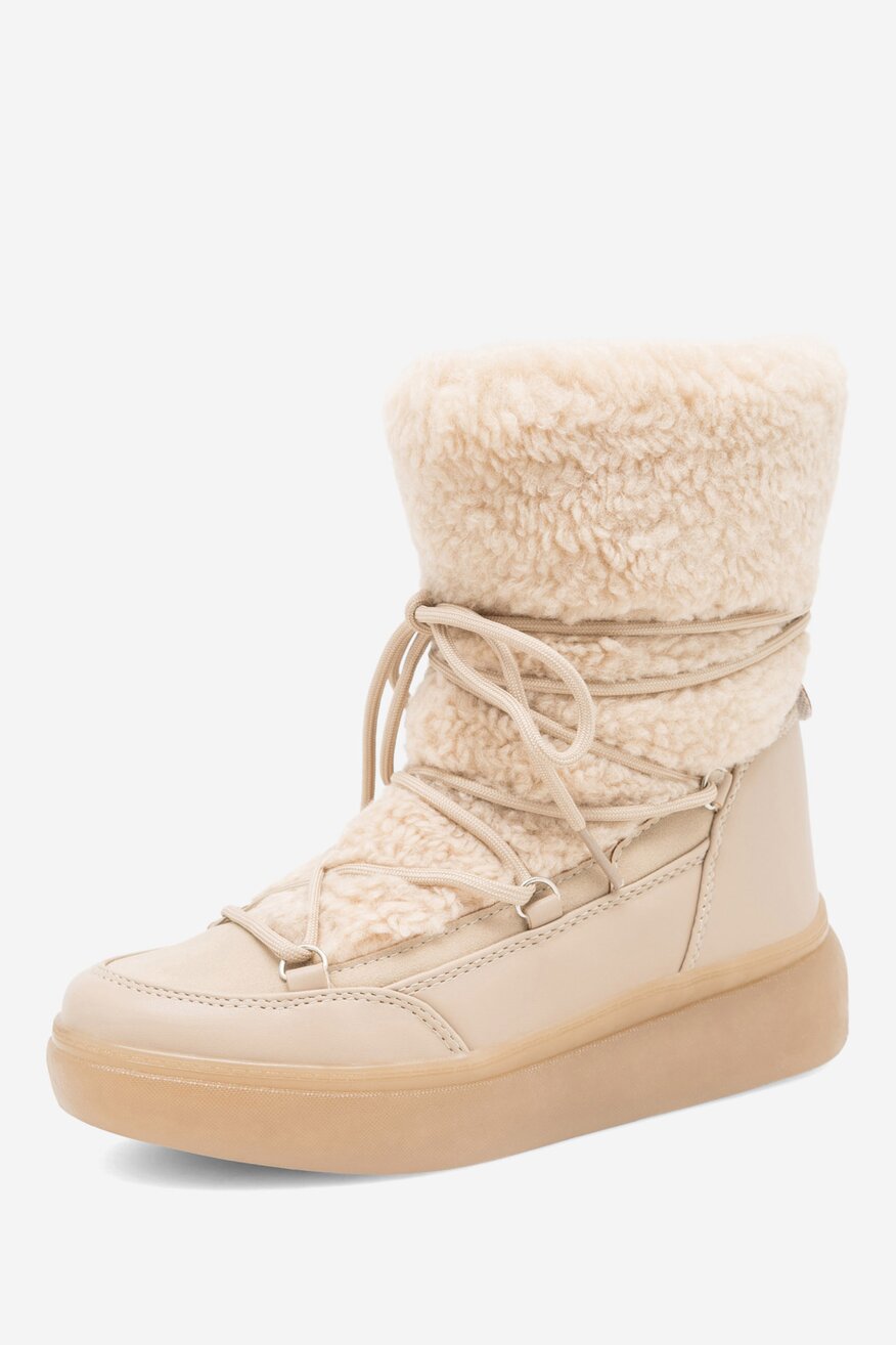 Botki DeeZee MARCELE N10399 Beżowy