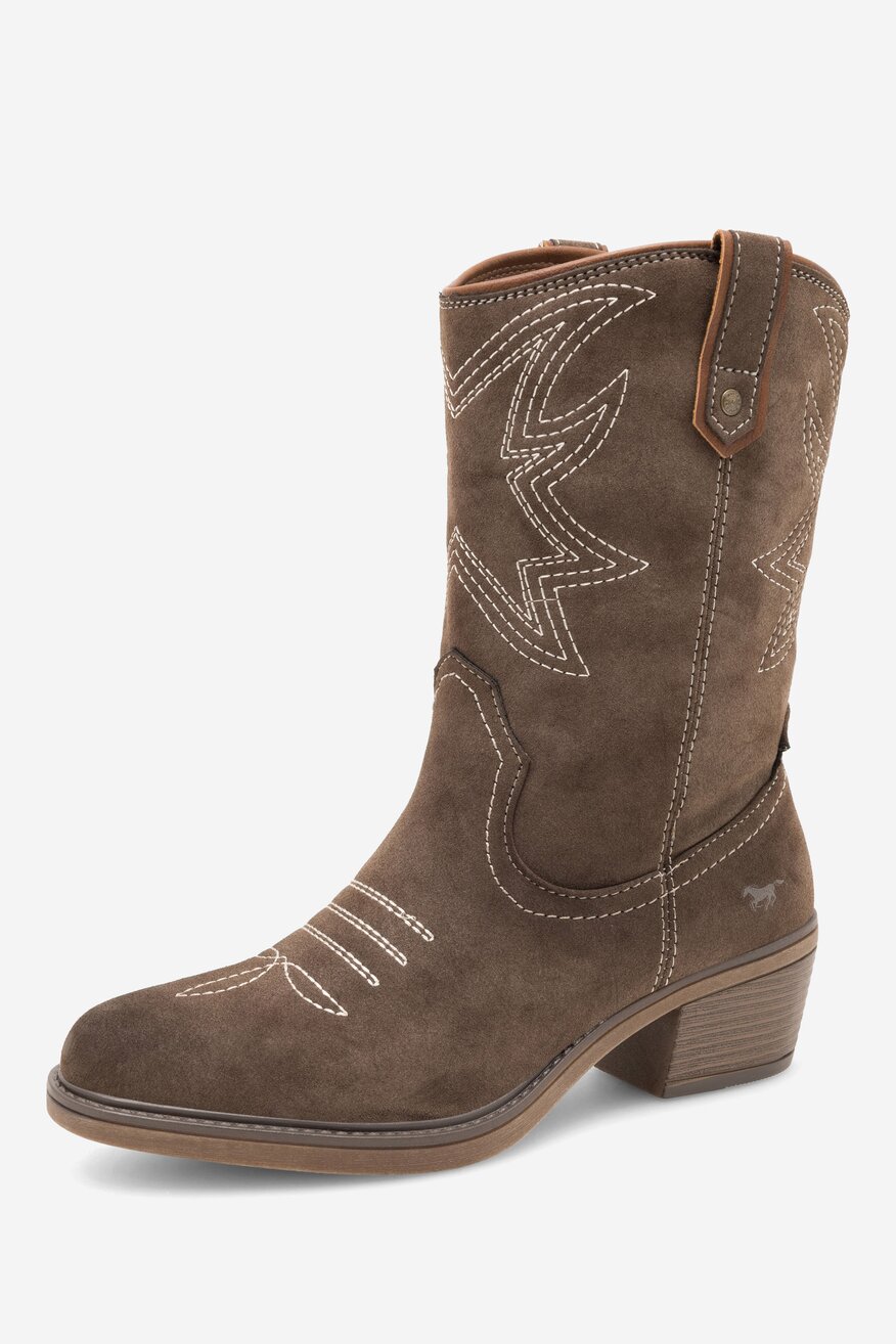 Kozaki Mustang 1478-503 Brązowy ciemny