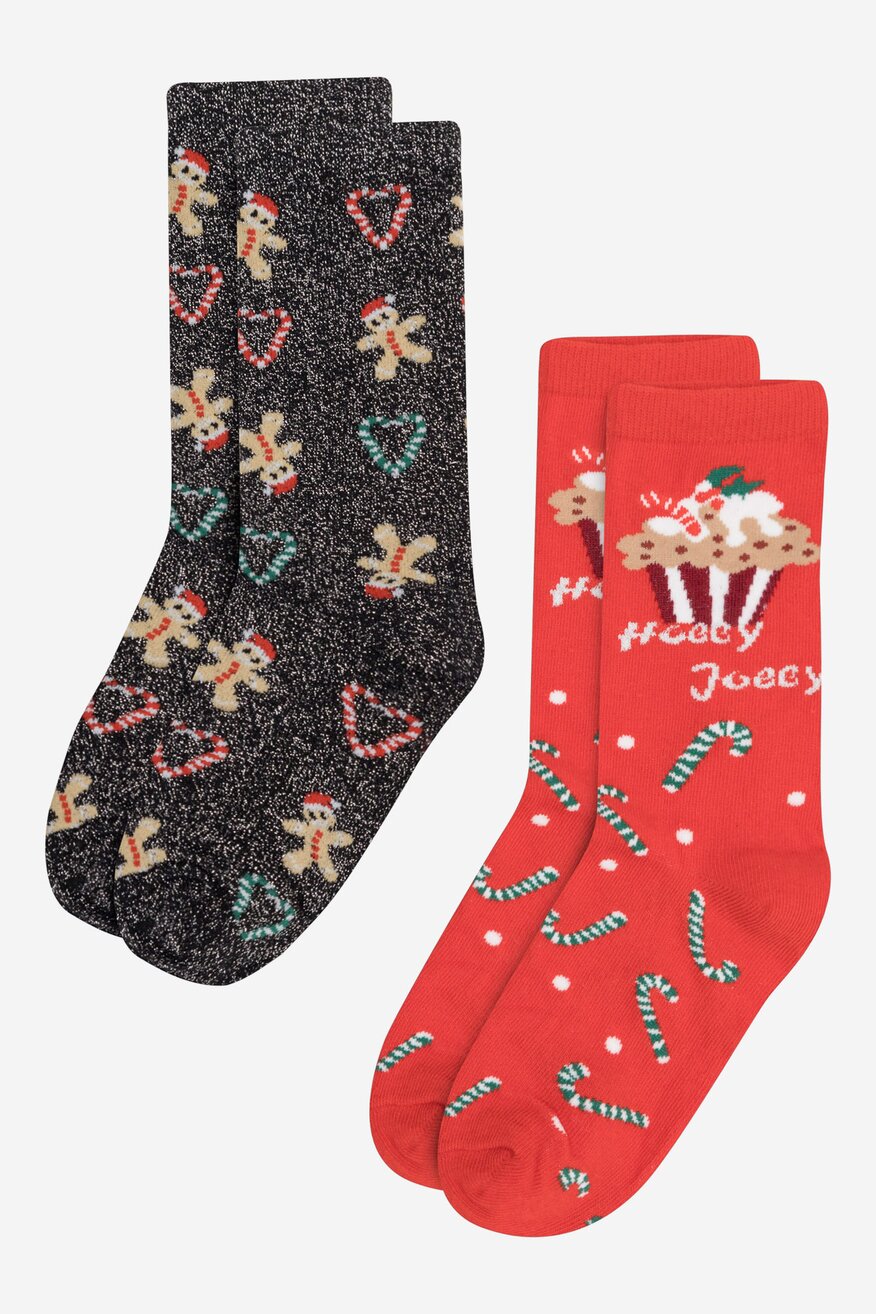 Skarpetki damskie Jenny Fairy 4WB-002-AW23 (2-PACK) Czerwony