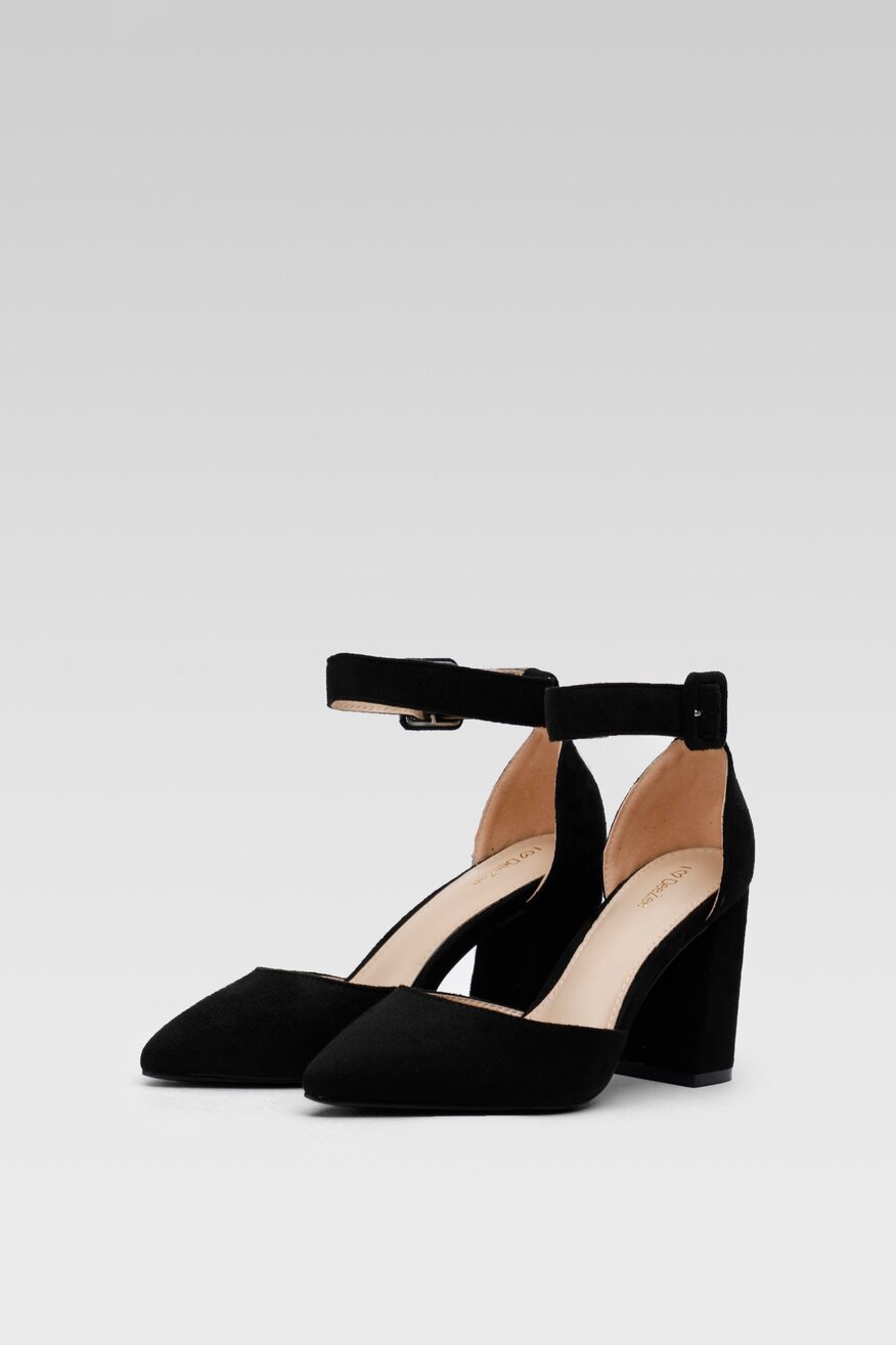 Czółenka DeeZee KL-HHK539-01 Czarny