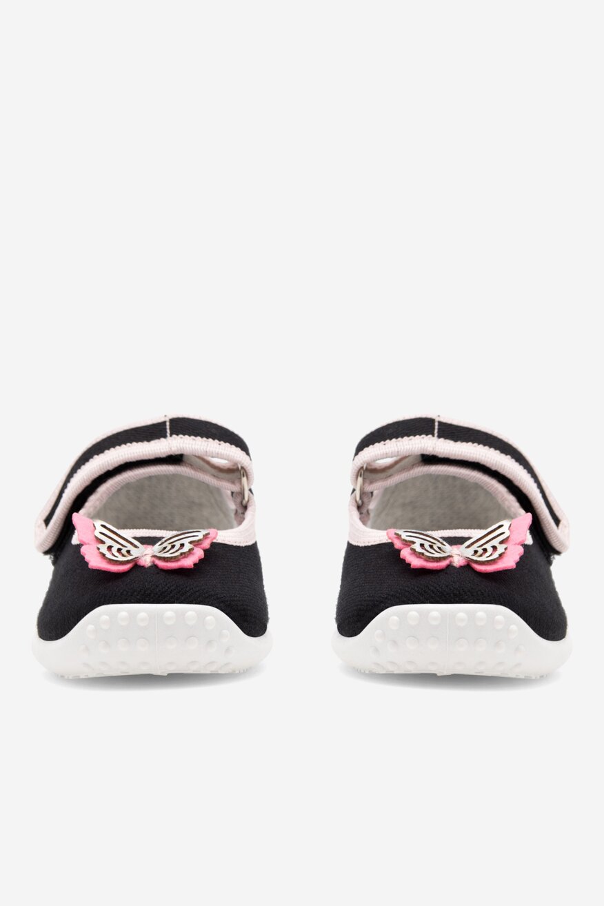 Kapcie Nelli Blu BALERINKI MOTYL III Czarny