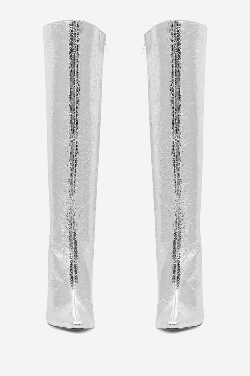 Kozaki NINE WEST SAMAA SJ1453-2 Srebrny