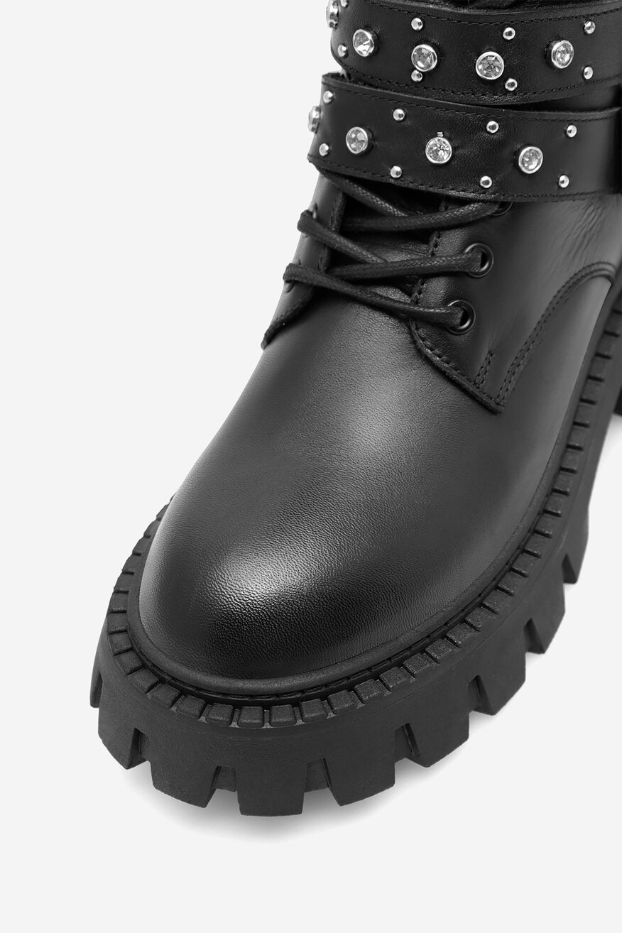 Trzewiki EVA MINGE GANDRA-8326 Czarny