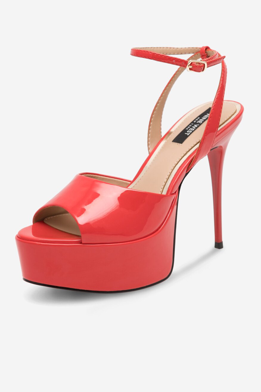 Sandały NINE WEST CHANDA ZL23031CC Czerwony