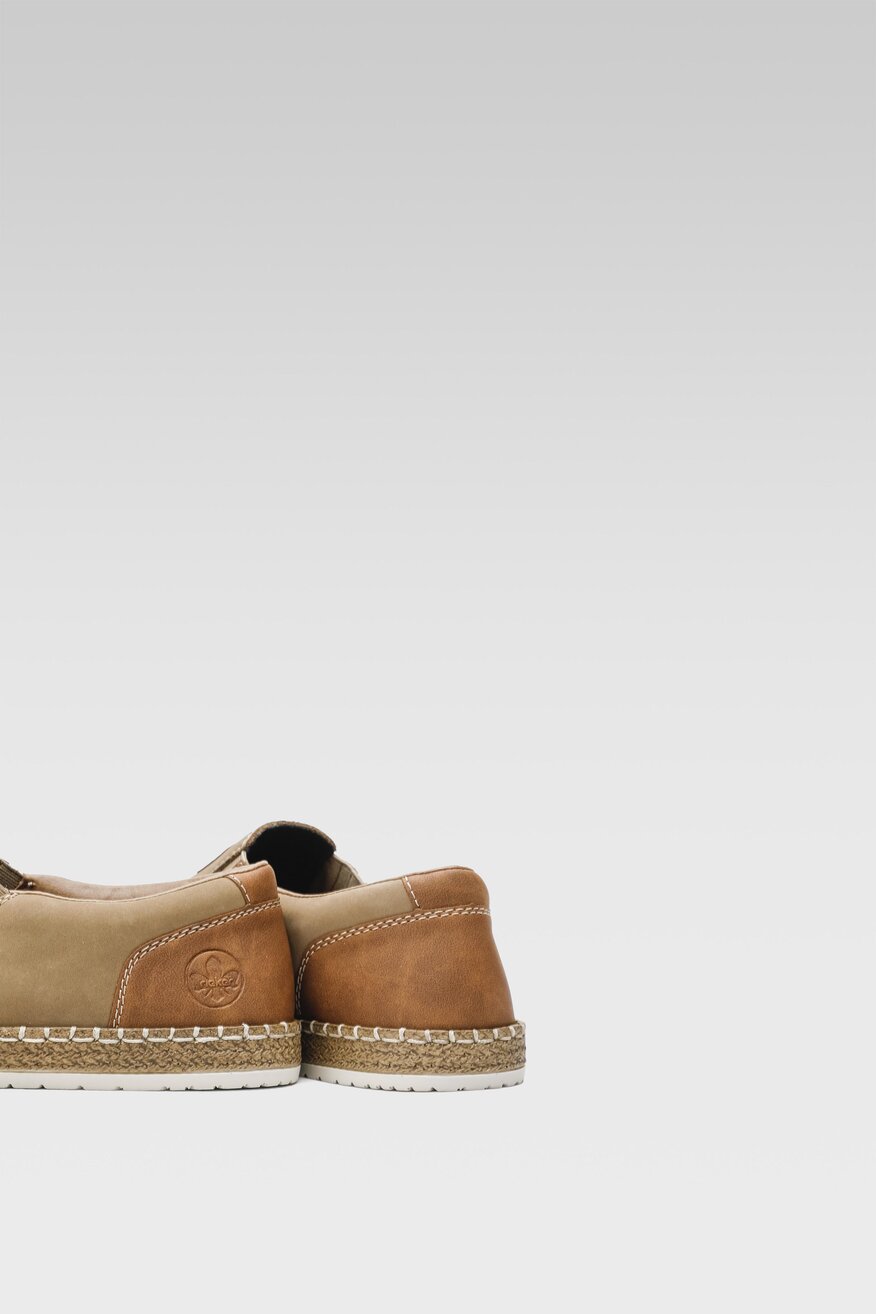 Półbuty Rieker B5273-64 Beżowy ciemny