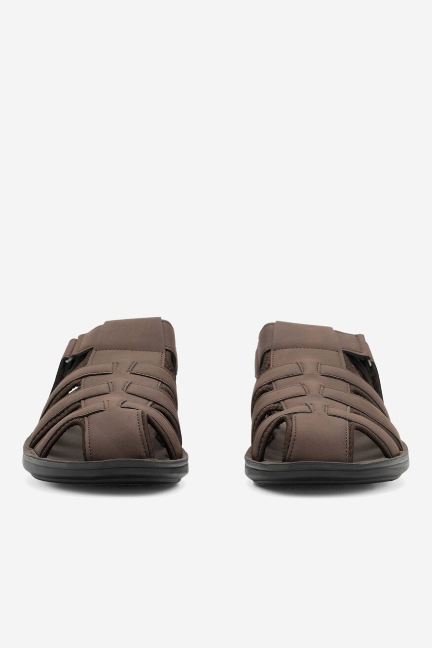 Klapki Lanetti MSS20505-03 Brązowy