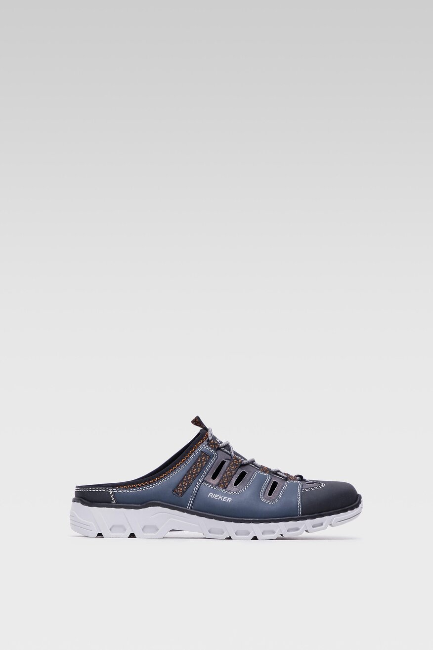 Klapki Rieker 14595-45 Granatowy