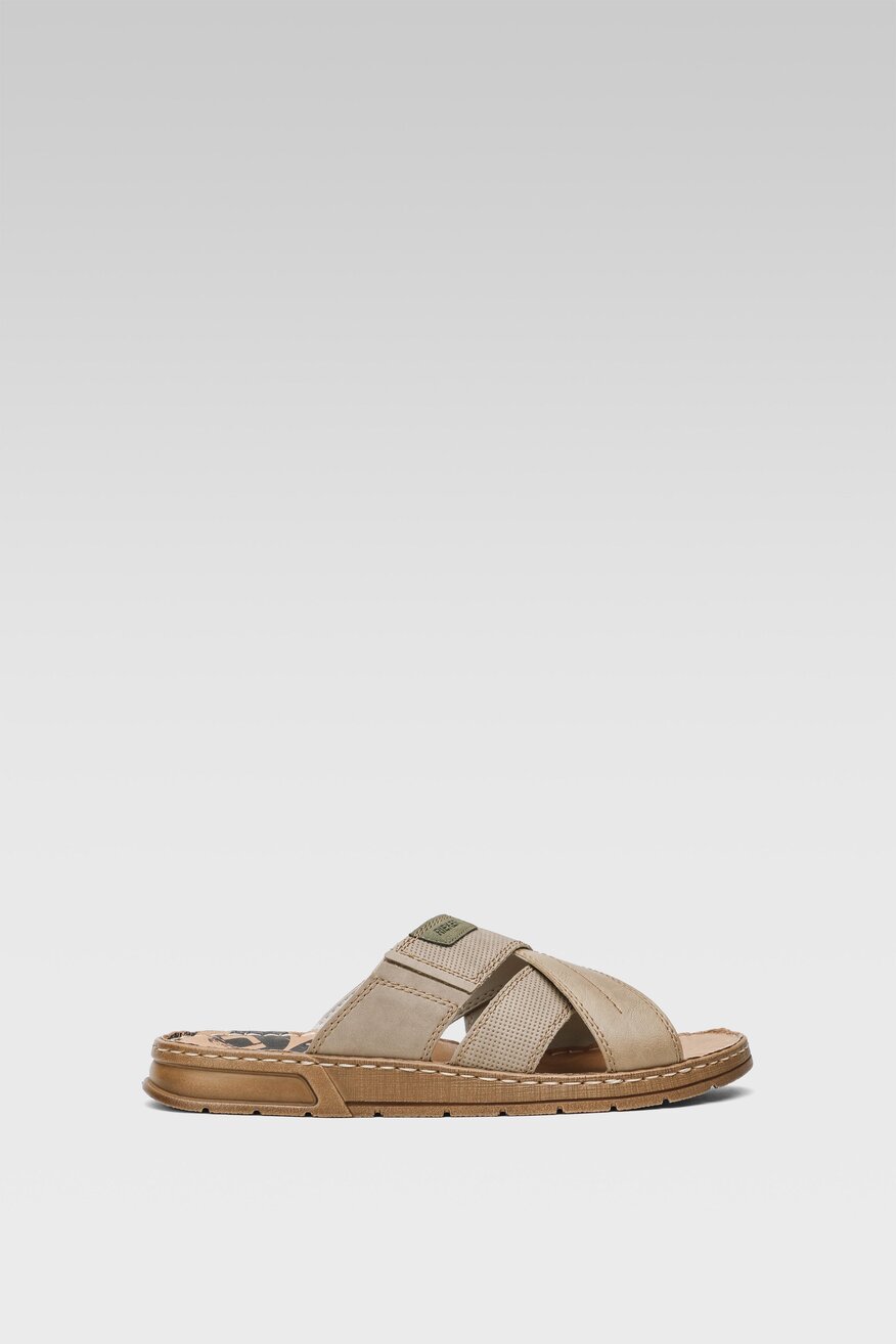 Klapki Rieker 21253-64 Beżowy