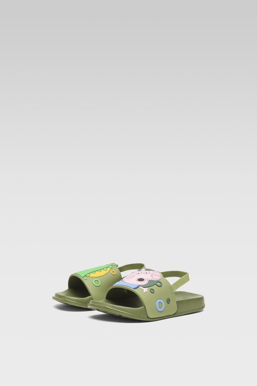 Klapki basenowe PEPPA PIG 3DJPEP23-09 Khaki