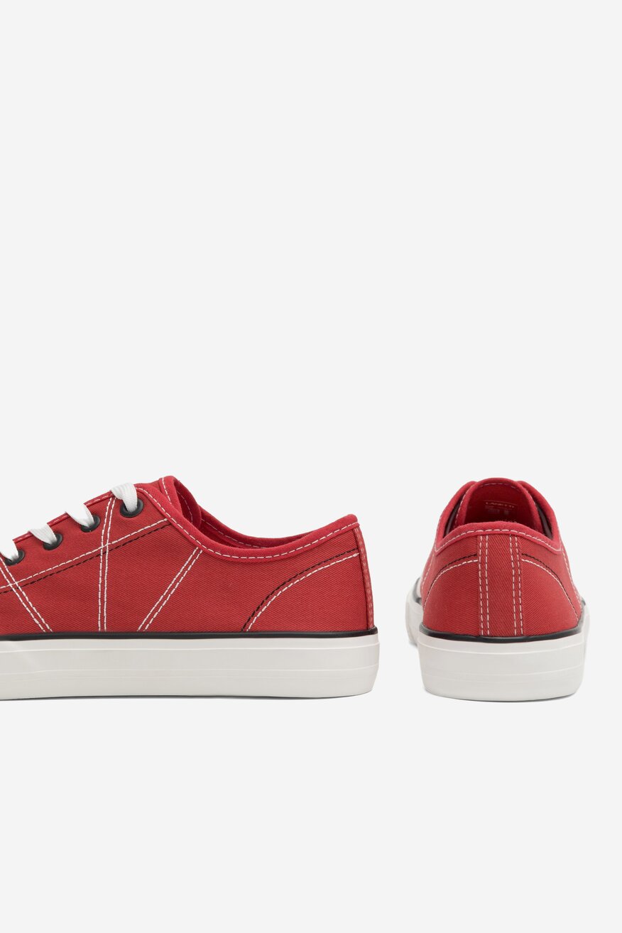 Trampki Lanetti S23V013A-1 Czerwony