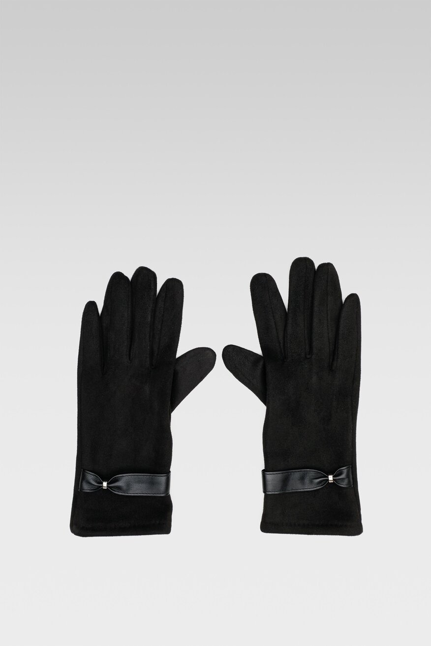 Rękawiczki damskie ACCCESSORIES 1W6-041-AW22 Czarny