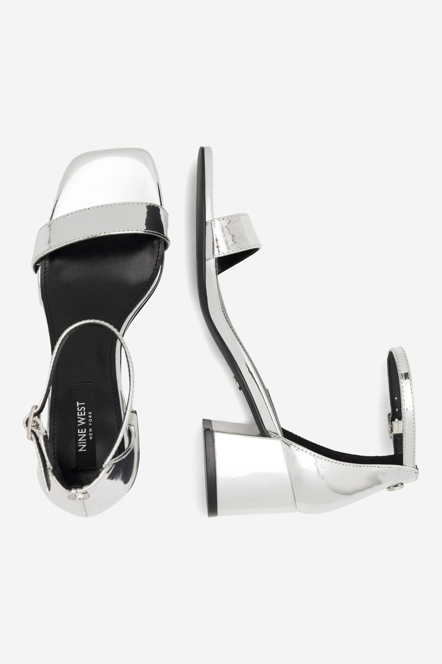 Sandały NINE WEST ERMINA FF-2308 Srebrny