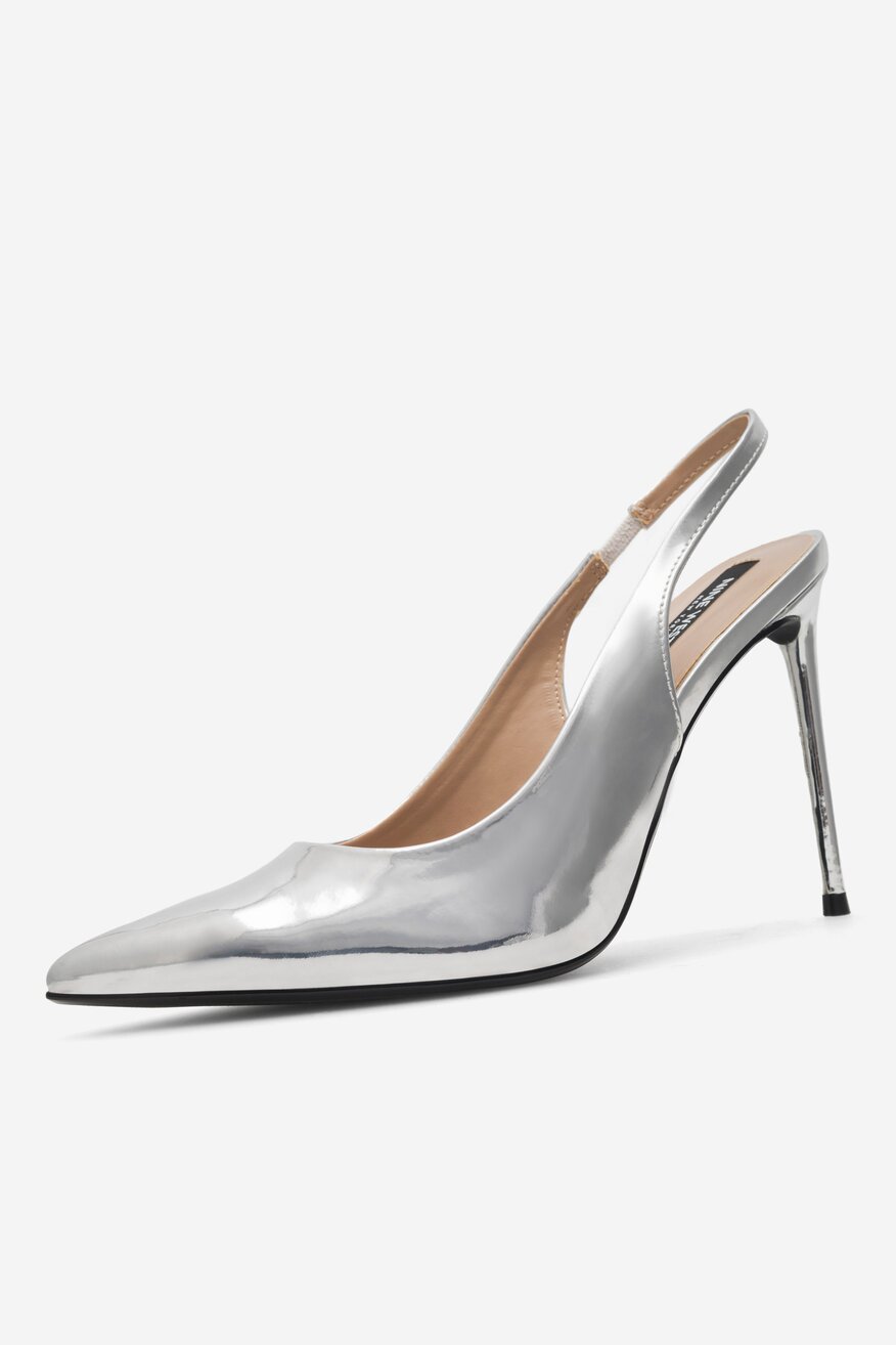 Czółenka NINE WEST AYANA ZL22045-1CC Srebrny