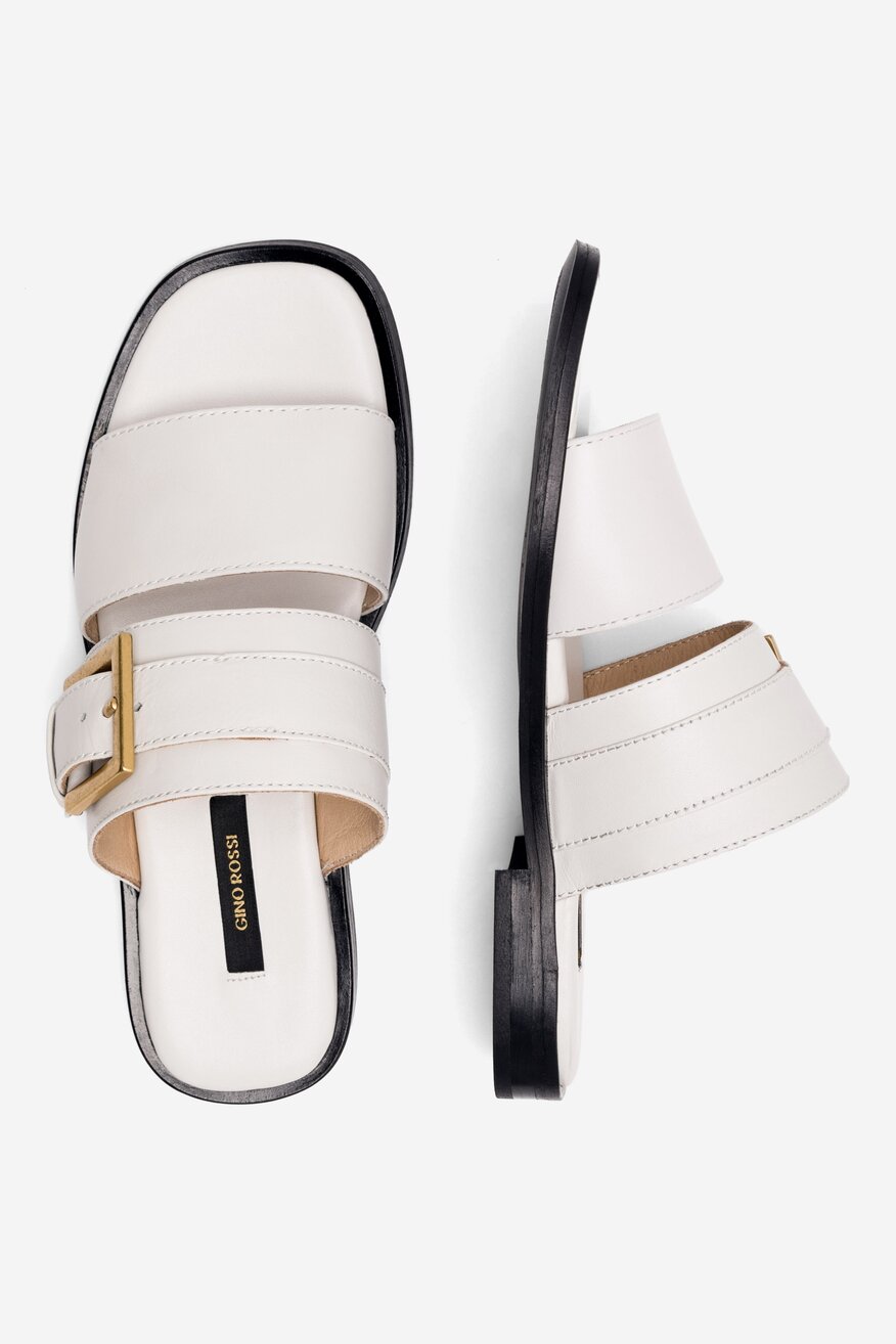 Klapki Gino Rossi NICOLA-23731 Biały
