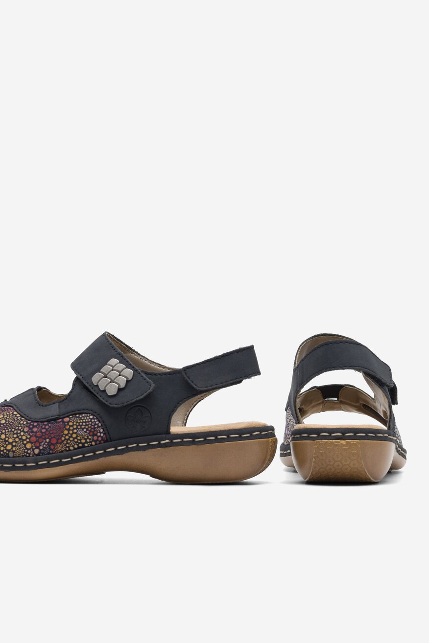 Sandały Rieker 65989-14 Granatowy