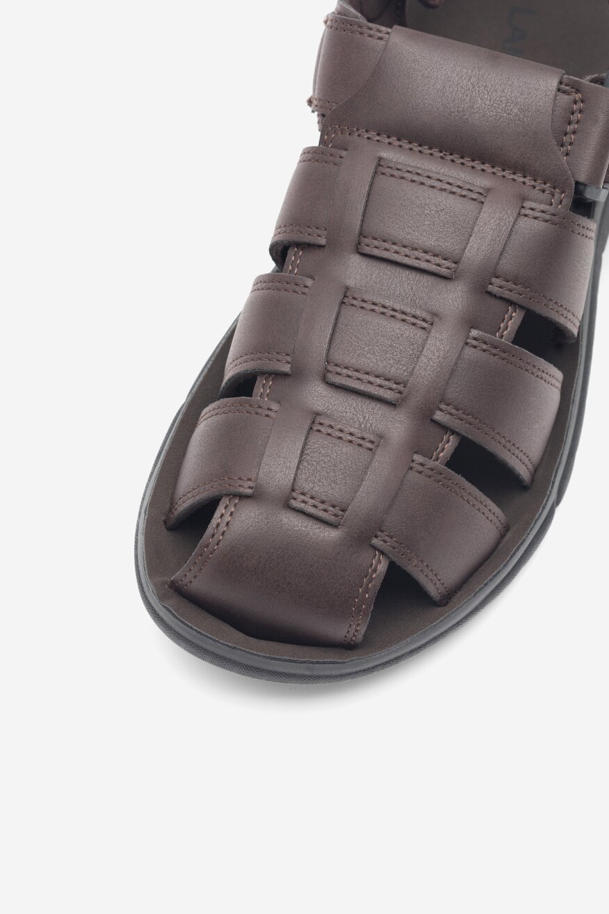 Sandały Lanetti MSS20508-01 Brązowy