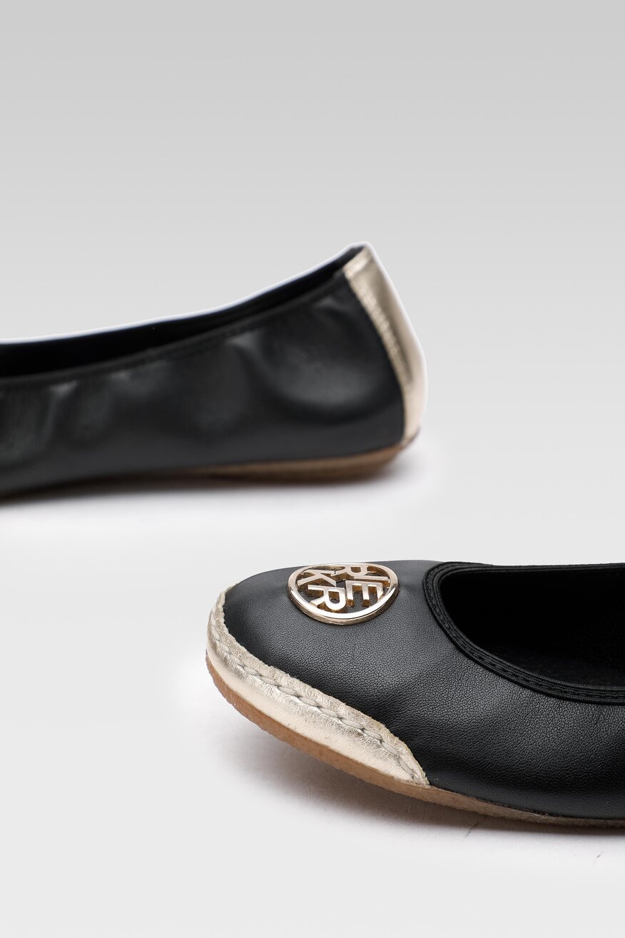 Baleriny Rieker 41462-00 Czarny