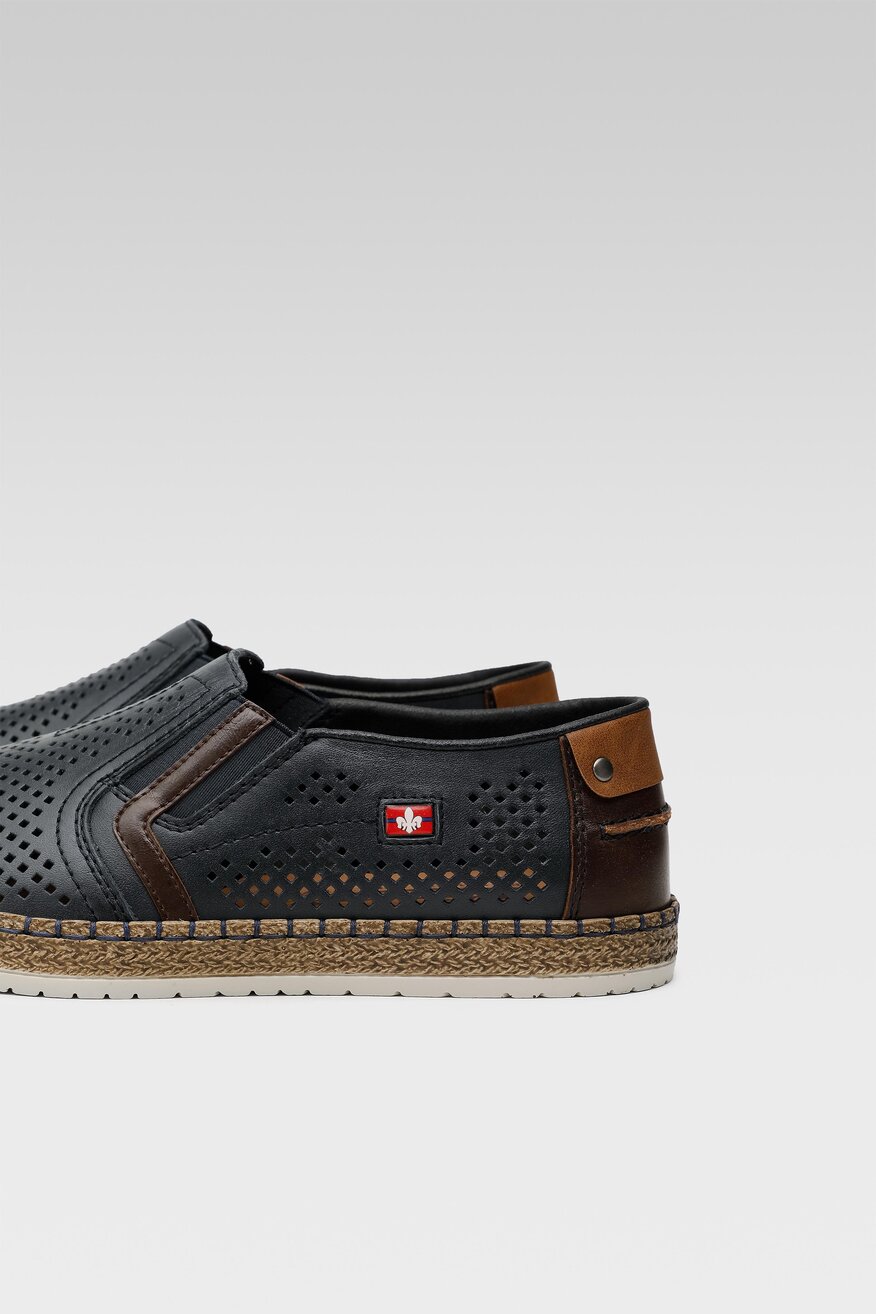 Półbuty Rieker B5297-14 Granatowy