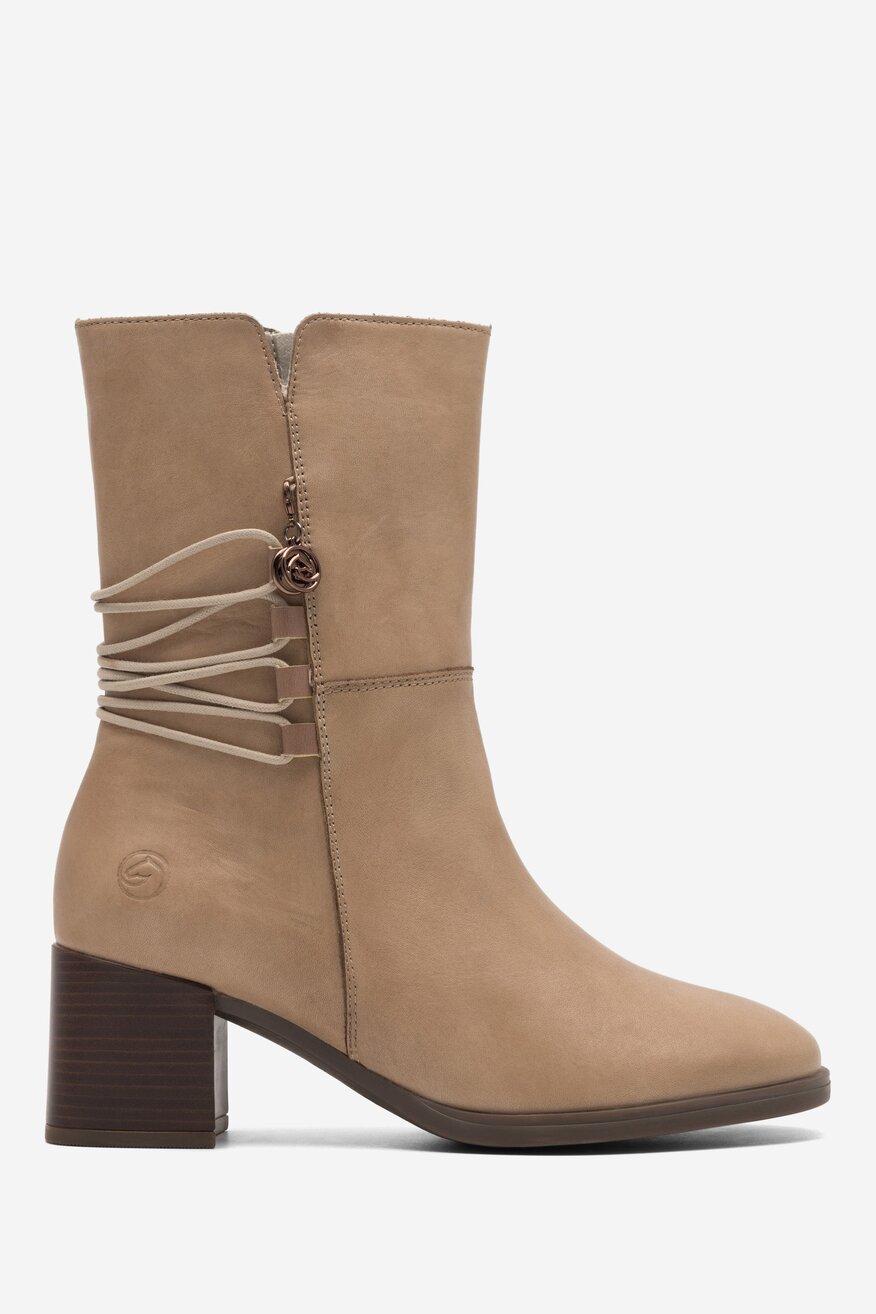 Botki Remonte D0V71-20 Beżowy