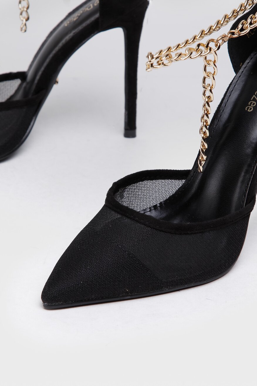 Czółenka DeeZee KL-92831-811 Czarny