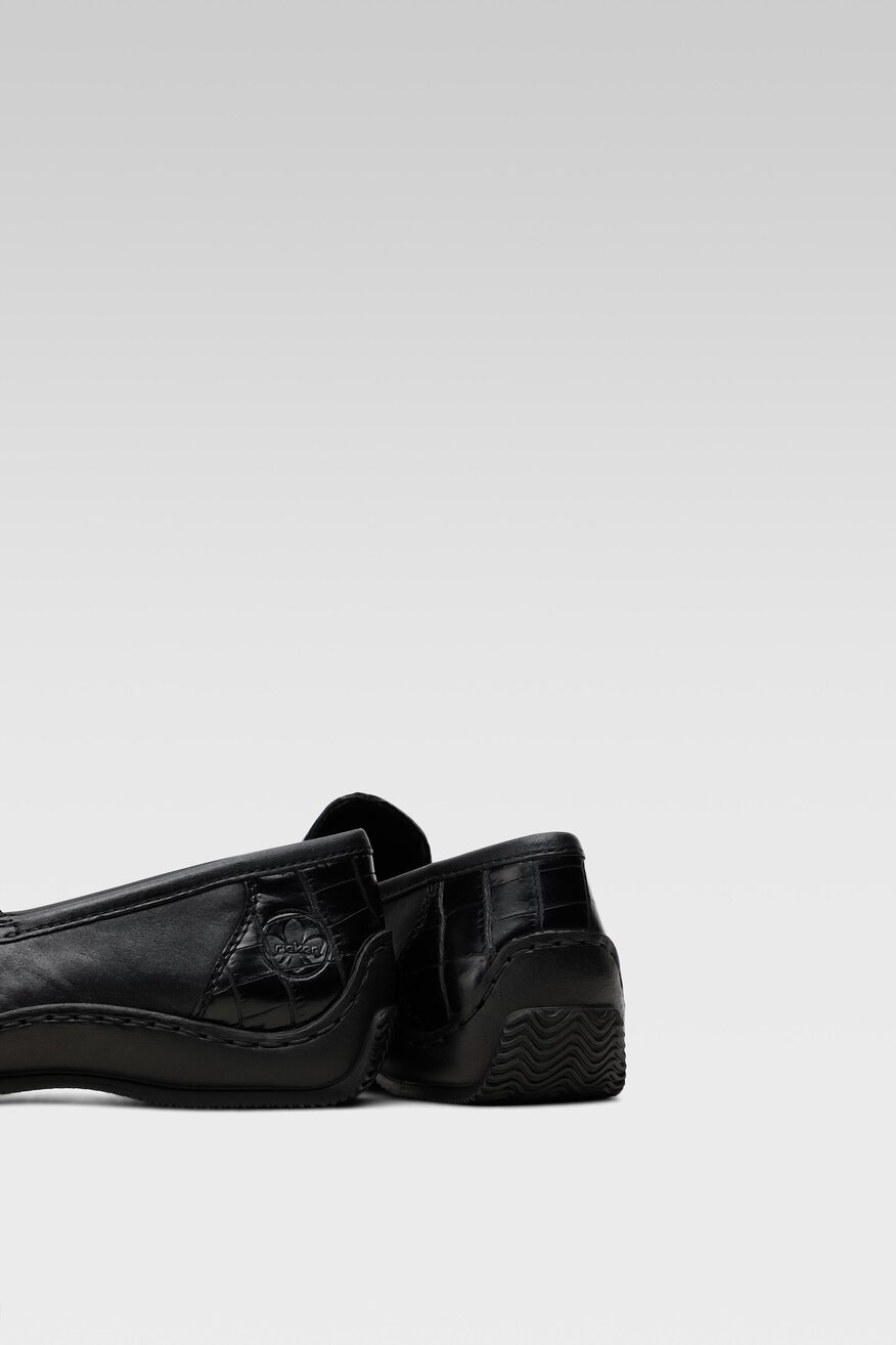 Półbuty Rieker L1752-00 Czarny