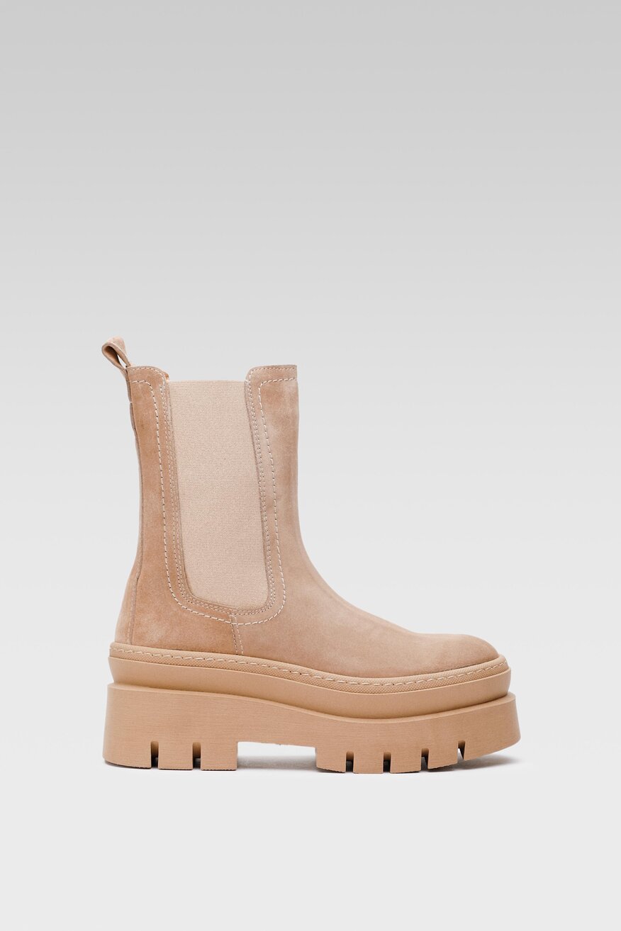 Botki Badura 8118-02 Beżowy ciemny