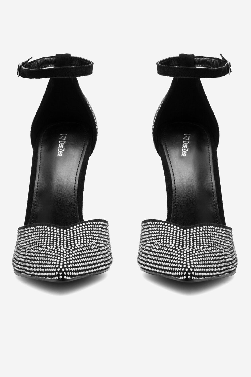 Czółenka DeeZee KL-HT92831-70 Czarny