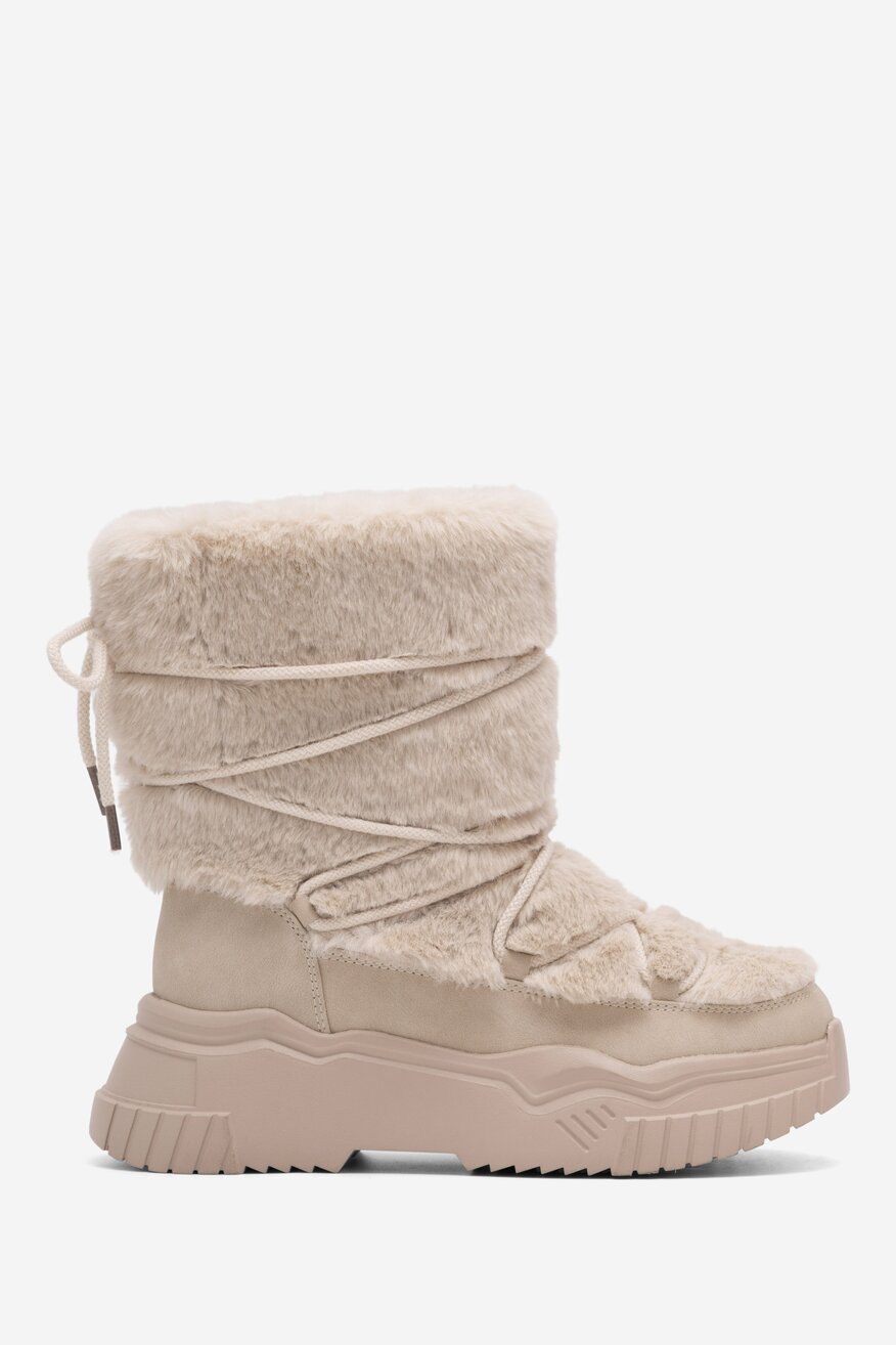 Botki DeeZee NELA WS6009-01 Beżowy