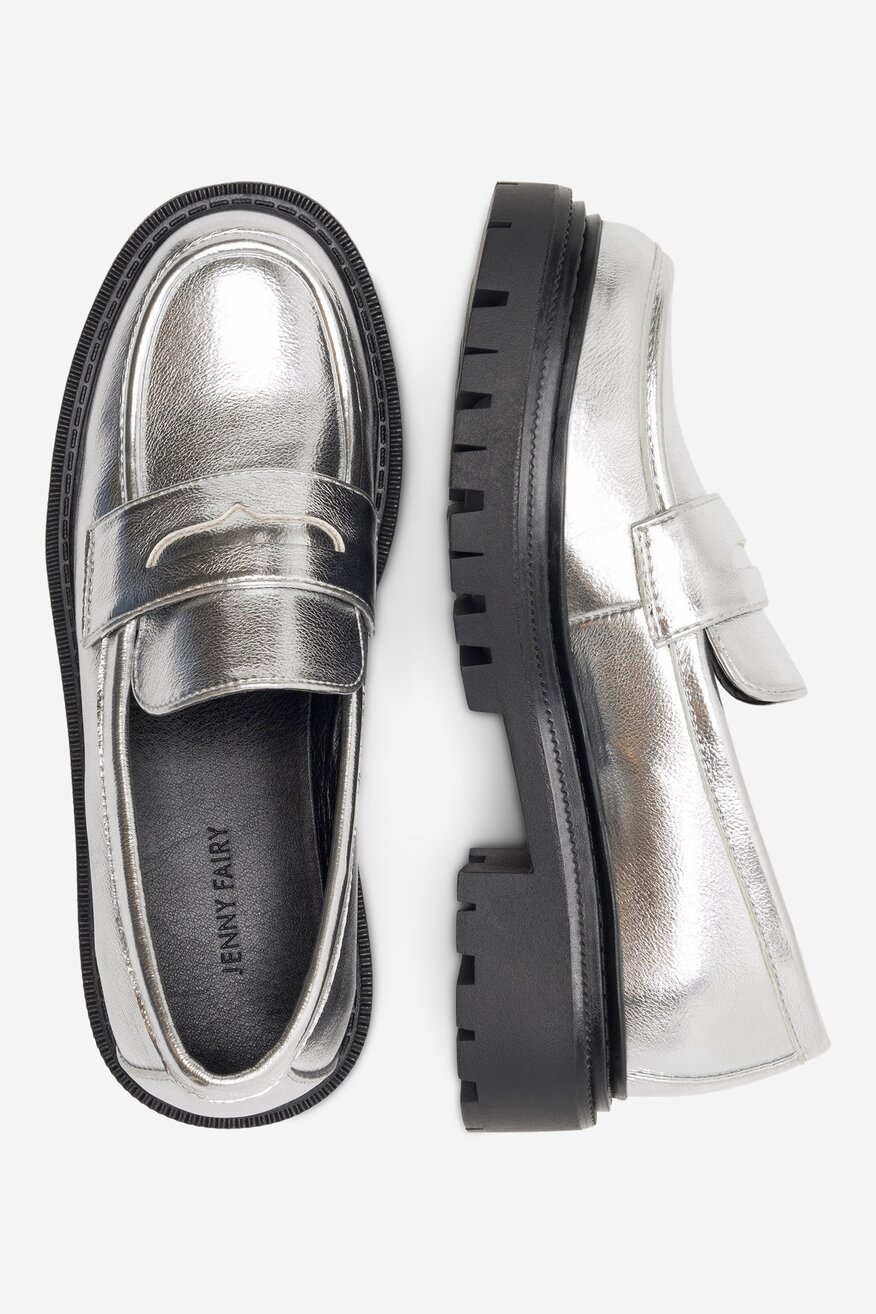 Mokasyn Jenny Fairy KIRA HY60031D-4 Srebrny