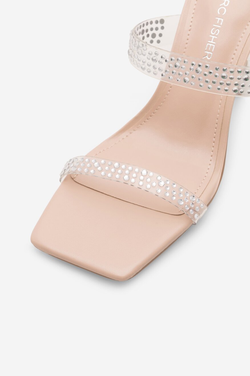 Klapki MARC FISHER F-ARLANA CLR01 Przezroczysty