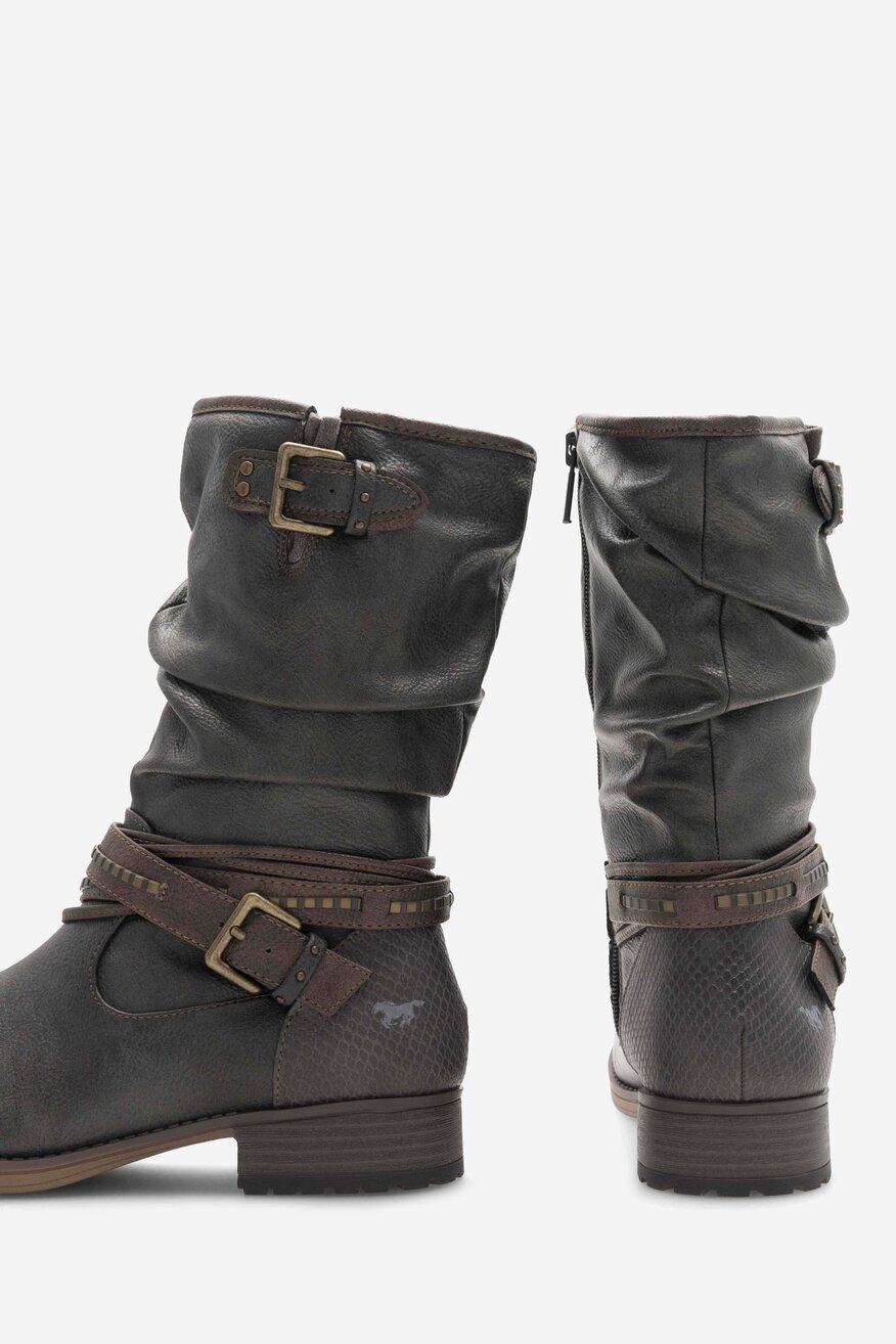 Kozaki Mustang 1139-624 Granatowy