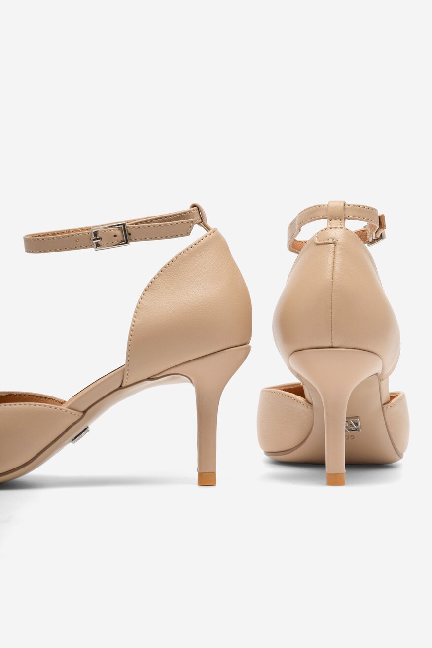 Czółenka Gino Rossi TROPEA-V866-48-1 Beżowy