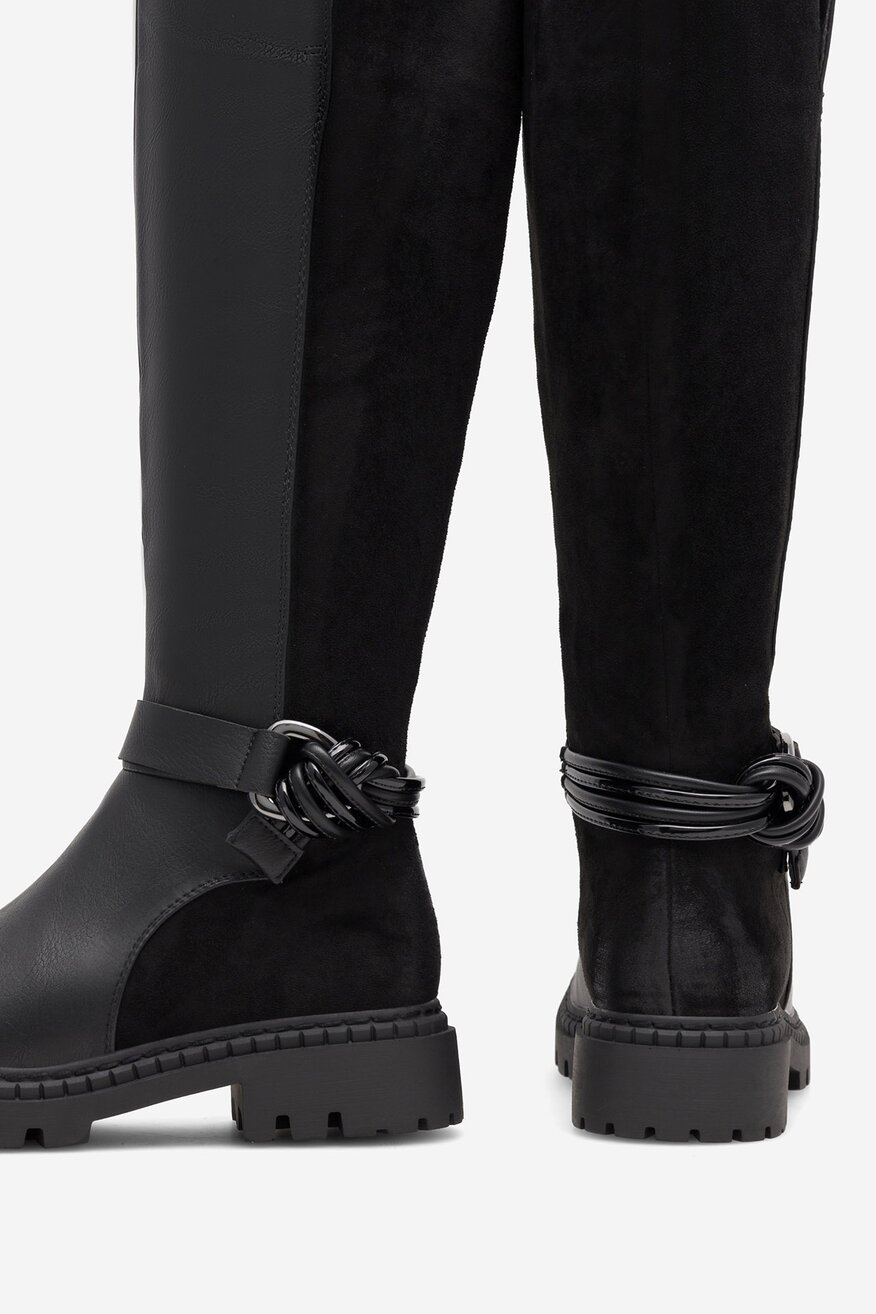 Kozaki Clara Barson DIANA SWS6102-06 Czarny