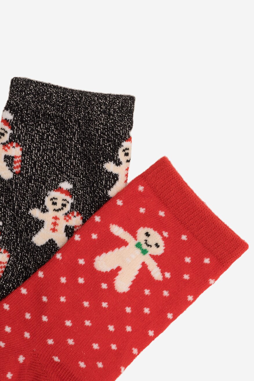 Skarpetki dziecięce Nelli Blu 7KB-005-AW23 (2-PACK) Czerwony